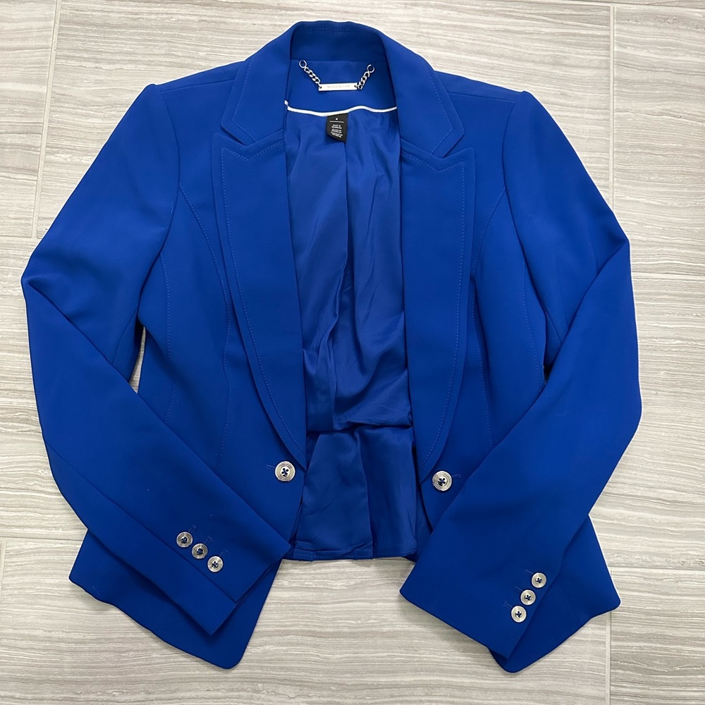 White House Black Market Blue Blazer